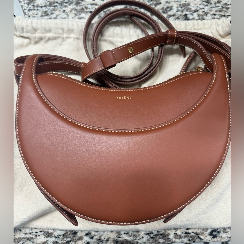 Polène Numero Dix in Smooth Cognac
